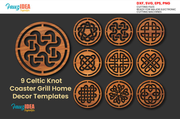 9 Celtic Knot Coaster Templates for Timeless Decor