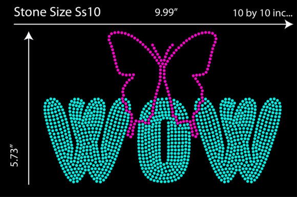 Butterfly Rhinestone Templates Design: Sparkle and Style for Creators