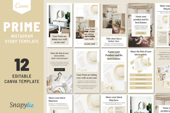 Elevate Your Brand with Prime Instagram Story Canva Templates