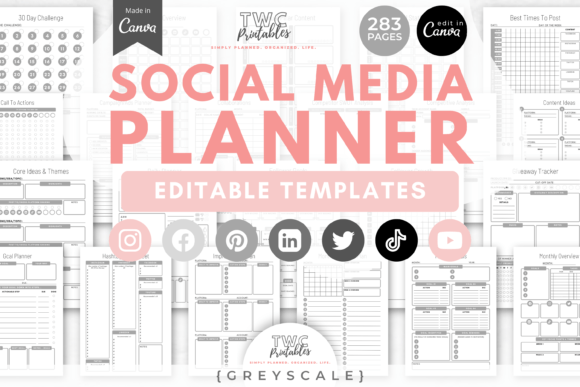 Mastering Your Content Strategy with Social Media Planner Canva Templates 4