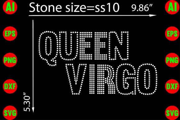 Queen Virgo Rhinestone Templates: Elevate Your Creative Projects