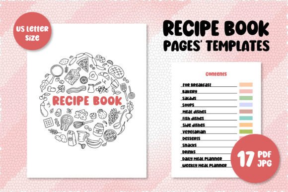 Recipe Book Templates | Cooking Planner: Your Kitchen's New Best Friend