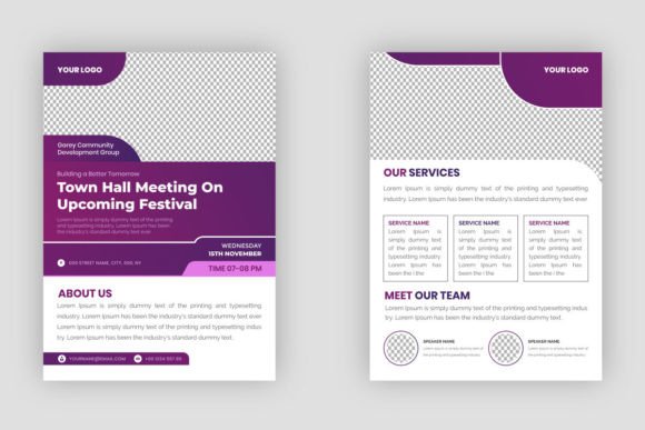 Town Hall Meeting Flyer Templates: Your Design Shortcut