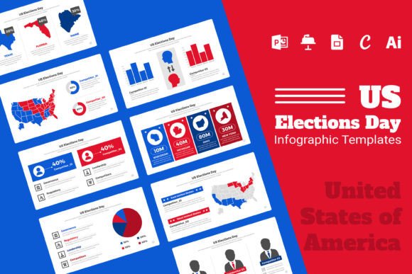 Visualize the Vote: US Elections Infographic Templates